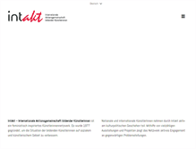 Tablet Screenshot of intakt-kuenstlerinnen.com